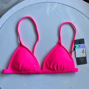 NWT Hot pink bikini top